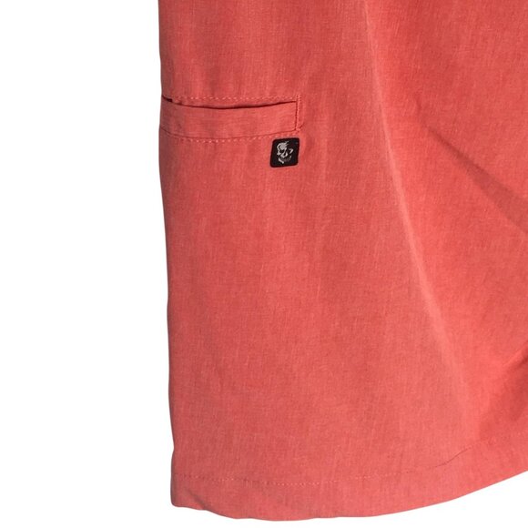 Salt Life Shorts Mens 36 Coral SLX-QD Vapor Stretch Hybrid Quick Dry Fishing - Picture 10 of 16